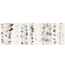 Декоративная плитка Alma Ceramica DWA11ALD404 Ailand 60x20 белая / бежевая глазурованная глянцевая морские мотивы