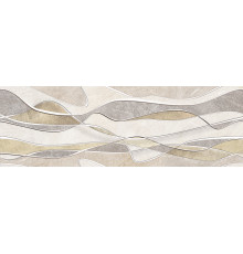 Декоративная плитка Alma Ceramica DWU12RLT48R Rialto 74x24.6 бежевая волнистая