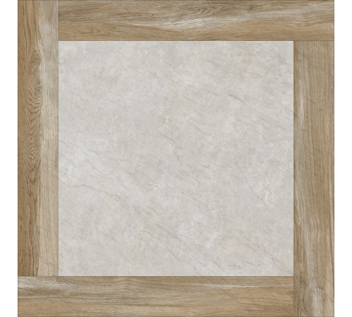 Керамогранит Alma Ceramica GFU04RIC47R Ricci 60x60 бежевый / коричневый / серый сахарный под дерево / бетон / цемент