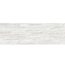 Настенная плитка Alma Ceramica TWA11ROK017 Rocko 60x20 светло-серая глянцевая рельефная под бетон / цемент
