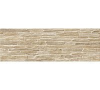 Настенная плитка Alma Ceramica TWA11ROK414 Rocko 60x20 коричневая рельефная глянцевая под бетон / цемент