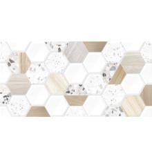 Настенная плитка Alma Ceramica TWU09BLB014 Bilbao 50x24.9 микс глянцевая рельефная под мозаику