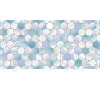 Настенная плитка Alma Ceramica TWU09BOL016 Bolle 50x24.9 белая / голубой глянцевая с орнаментом