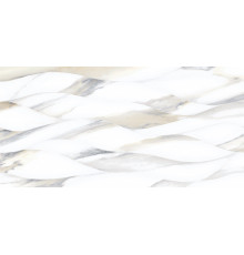 Настенная плитка Alma Ceramica TWU09CRS014 Corsica 50x24.9 белая глянцевая рельефная под мрамор