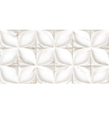 Настенная плитка Alma Ceramica TWU09LAR014 Laura 50x24.9 белая глянцевая рельефная под мозаику
