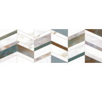 Настенная плитка Alma Ceramica TWU12OXD17R Oxide 74x24.6 микс глянцевая рельефная под мозаику