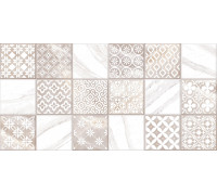 Настенная плитка Alma Ceramica TWU2550FRC14 Fresco 24.9x50 микс глянцевая / рельефная под мрамор / под мозаику / с орнаментом