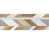 Настенная плитка Alma Ceramica TWU3090MUR74R Mural 30x90 микс матовая под бетон / под дерево / геометрия
