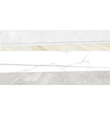 Декор Altacera DW9BAO55 Bayron 50x25 белый / серый глянцевый под камень / полосы
