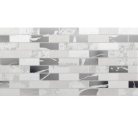 Декор Altacera DW9GLW00 Glent 50x24.9 серый / белый глянцевый под мозаику
