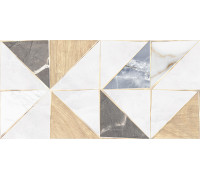 Настенная плитка Altacera WT9TRI55 Triangle Mix 50x24.9 микс глянцевая под геометрию / дерево / камень