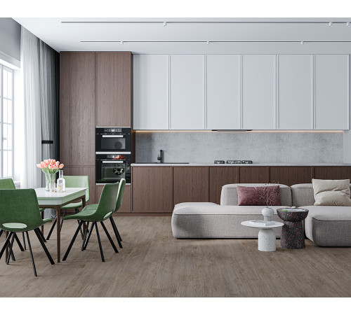 SPC Alta Step Perfecto 0,3/34 4U micro (1218 х 180 х 5 мм) с подложкой 8801 Дуб серый (2,631 кв м)