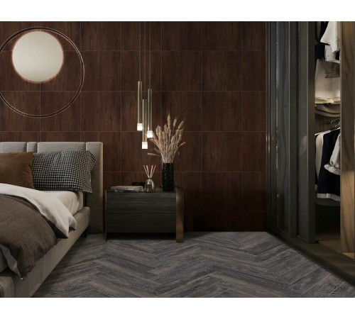 SPC CronaFloor Herringbone Дуб Бордо H006 (128x640x4,5 мм, 0,3 мм) (16 шт./1,31 м2)