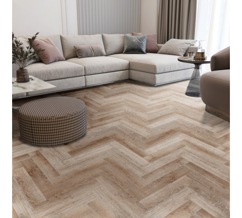 SPC CronaFloor Herringbone Дуб Лилль H007 (128x640x4,5 мм, 0,3 мм) (16 шт./1,31 м2)