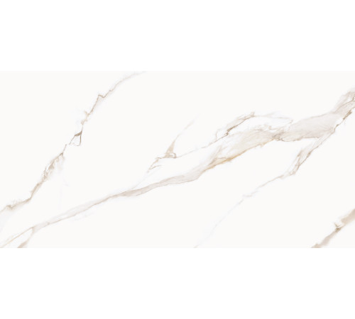 Керамогранит Delacora 60120CMI01 Calacatta Milazzo Gold Sugar 60x120 белый лаппатированный под мрамор