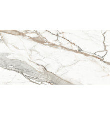 Керамогранит Delacora D120209M Calacatta Premium 60x120 белый / коричневый матовый / карвинг под мрамор