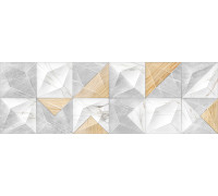 Керамогранит Delacora WT15CAC55R Canyon Color 74x24.6 серый глянцевый 3D узор