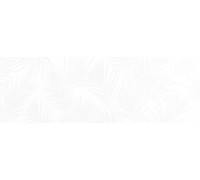 Настенная плитка Delacora WT15EXI00R Exotic White 24.6x74 белая глянцевая под растительность