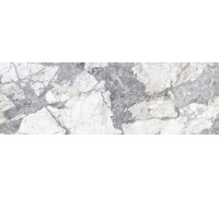 Настенная плитка Delacora WT15FAE17R Faenza Dark 24.6x74 серая глянцевая под камень / мрамор