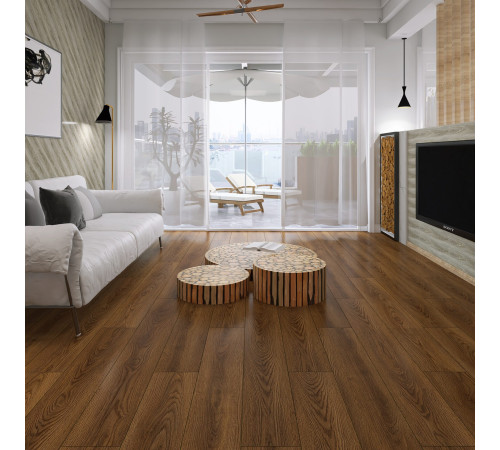 Ламинат Floorwood Estet NL АС5/33 4V (1382х193х12мм) 6642 WG Дуб Бэкстер (1,334 кв.м.)