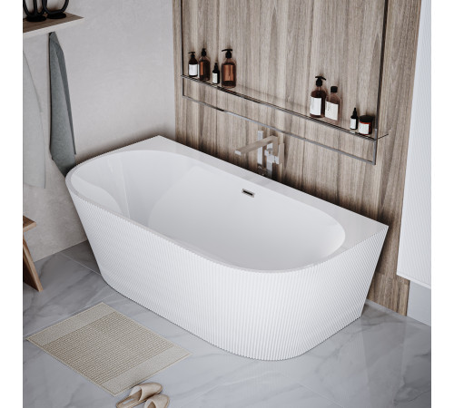 Ванна пристенная Grossman Cristal GR-17071 (170х80х58) цвет белый