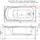 Акриловая ванна Aquanet Roma 150x70