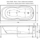 Акриловая ванна Aquanet Riviera 180x80