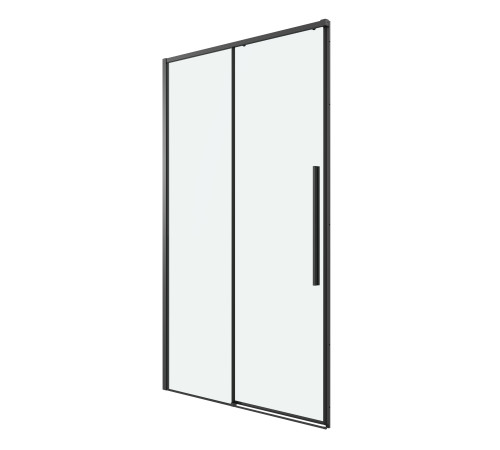 Дверь в нишу Grossman Galaxy 100.K33.01.100.21.00 (100х195) черный матовый,стекло прозрачное,раздвижная