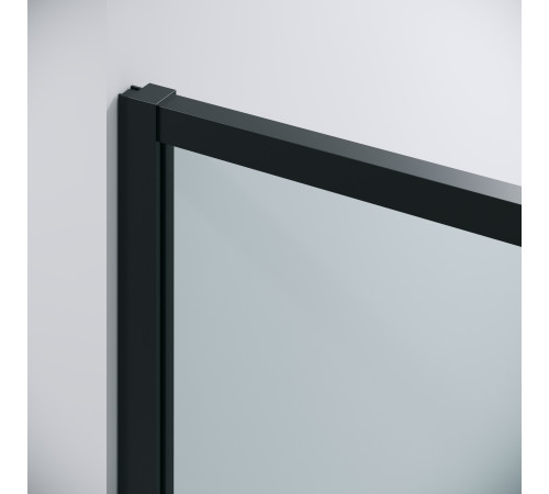 Дверь в нишу Grossman Galaxy 100.K33.01.100.21.00 (100х195) черный матовый,стекло прозрачное,раздвижная