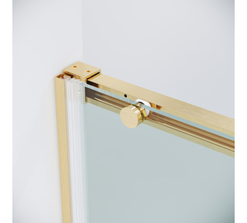 Дверь в нишу Grossman Galaxy 100.K33.01.140.32.00 (140х195) золото сатин,стекло прозрачное,раздвижная