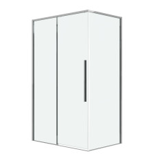 Душевое ограждение Grossman Galaxy 100.K33.01.100.10.00-200.K33.01.100.10.00 (100х100х195) раздвижная,хром,стекло прозрачное