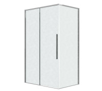 Душевое ограждение Grossman Galaxy 100.K33.01.120.10.02-200.K33.01.100.10.02 (120х100х195) раздвижная(левая),хром,стекло шиншилла