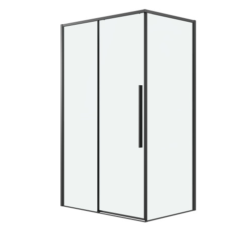 Боковая стенка Grossman Galaxy 200.K33.01.70.21.00 (70х195) черный матовый,стекло прозрачное