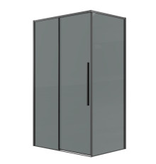 Душевое ограждение Grossman Galaxy 100.K33.01.100.42.10-200.K33.01.100.42.10 (100х100х195) раздвижная,графит сатин,стекло тонированное