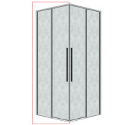 1/2 душевого ограждения Grossman Galaxy 1/2.K33.01.80L.10.02 (80*195) хром, стекло шиншилла
