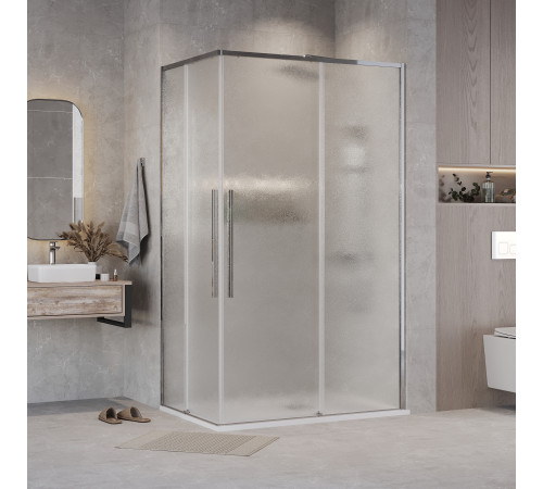 Душевое ограждение Grossman Galaxy 300.K33.01.9070.10.02 (90х70х195) прямоугольник,раздвижная,хром,стекло шиншилла