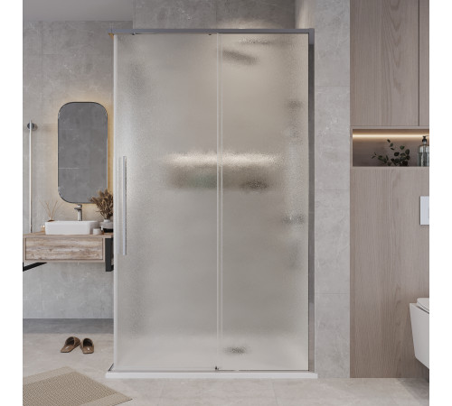 Душевое ограждение Grossman Galaxy 300.K33.01.9070.10.02 (90х70х195) прямоугольник,раздвижная,хром,стекло шиншилла