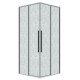 Душевое ограждение Grossman Galaxy 300.K33.01.8080.10.02 (80х80х195) квадрат,раздвижная,хром,стекло шиншилла