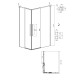 1/2 душевого ограждения Grossman Galaxy 1/2.K33.01.10L.10.02 (100*195) хром, стекло шиншилла