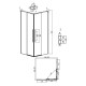 Душевое ограждение Grossman Galaxy 300.K33.01.9090.10.02 (90х90х195) квадрат,раздвижная,хром,стекло шиншилла
