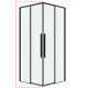 1/2 душевого ограждения Grossman Galaxy 1/2.K33.01.10.21.00 (100*195) черный матовый,стекло прозрачное