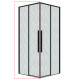 1/2 душевого ограждения Grossman Galaxy 1/2.K33.01.80L.21.02 (80*195) черный матовый,стекло шиншилла