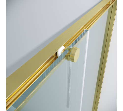 1/2 душевого ограждения Grossman Galaxy 1/2.K33.01.70.32.00 (70х195) золото сатин,стекло прозрачное