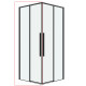 1/2 душевого ограждения Grossman Galaxy 1/2.K33.01.10.42.00 (100х195) графит сатин,стекло прозрачное