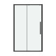Дверь в нишу Grossman Cosmo 100.K33.02.110.21.00 (110х195) черный матовый,стекло прозрачное,раздвижная