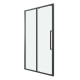 Дверь в нишу Grossman Cosmo 100.K33.02.110.21.00 (110х195) черный матовый,стекло прозрачное,раздвижная