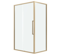 Душевое ограждение Grossman Cosmo 100.K33.02.100.32.00-200.K33.02.90.32.00 (100х90х195) раздвижная,золото сатин,стекло прозрачное