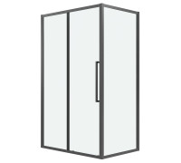 Душевое ограждение Grossman Cosmo 100.K33.02.110.42.00-200.K33.02.90.42.00 (110х90х195) раздвижная,графит сатин,стекло прозрачное