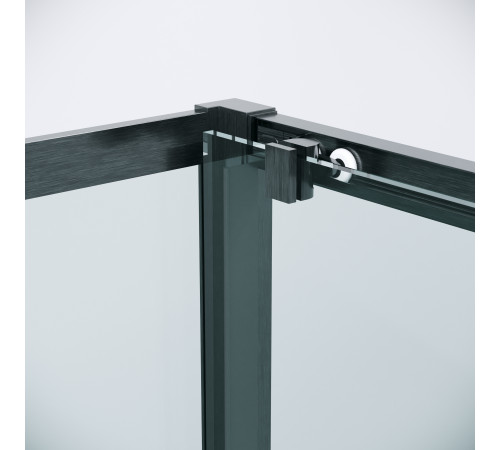 Боковая стенка Grossman Cosmo 200.K33.02.90.42.00 (90х195) графит сатин,стекло прозрачное