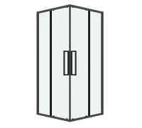 Душевое ограждение Grossman Cosmo 300.K33.02.9090.42.00 (90х90х195) квадрат,раздвижная,графит сатин,стекло прозрачное